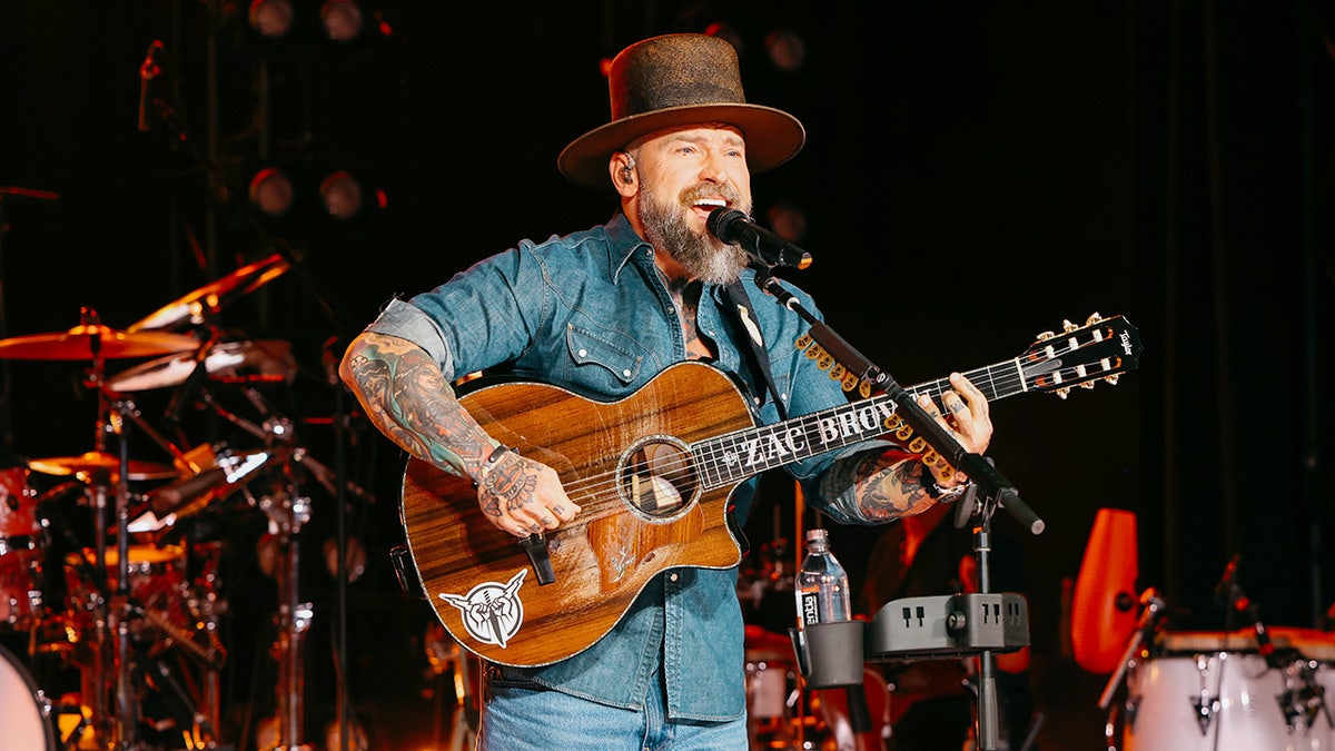 Zac Brown Band performs at Uber One Rodeo in Austin.