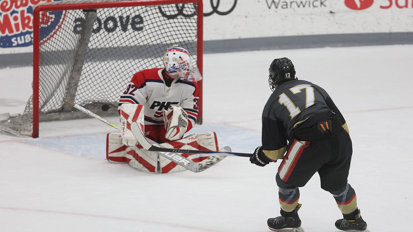 RI hockey player whose family members were killed by trans shooter scores goal to send team to title game