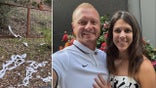 A split image of a toilet paper prank and Jason and Laura Hughes