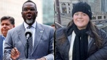 Chicago Mayor Brandon Johnson (L) and Sheridan Gorman (R)