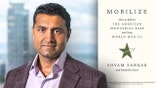 A headshot of chief technology officer and executive vice president of Palantir Technologies and his new book.