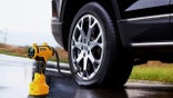 Shop this steeply discounted portable tire inflator air compressor on Amazon. The compact, cordless device quickly inflates car, bike and SUV tires with precision and ease.