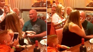 Cruise staff waiter accidentally ruins couple's engagement surprise during dinner