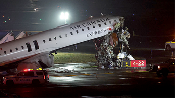 Air Canada jet hits fire truck, killing 2 and forcing New York's LaGuardia airport to close - Fox News