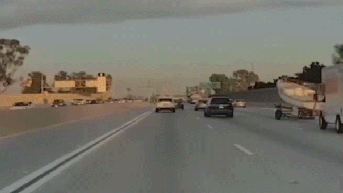 Boat trailer seen flying across multiple lanes of a California freeway - Fox News
