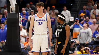 Tallest college basketball player ever towers over 6-foot-8 opponent in viral March Madness moment - Fox News
