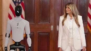 Melania Trump welcomes humanoid robot to White House for historic AI summit