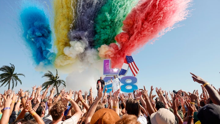 The Olympics announces a ban on biological men in women's sporting events starting in 2028