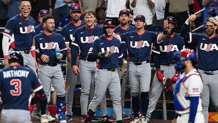 USA World Baseball Classic team gifted game-worn Olympic hockey sweaters