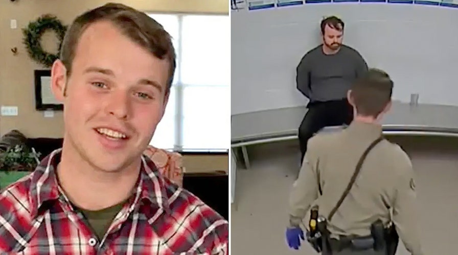 Joseph Duggar is booked in jail as he faces a child molestation charge