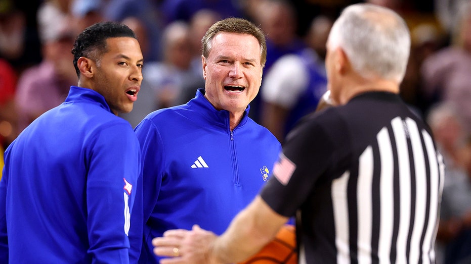 Kansas coach Bill Self ejected before halftime in upset loss to Arizona State: ‘Pretty temperamental crew’