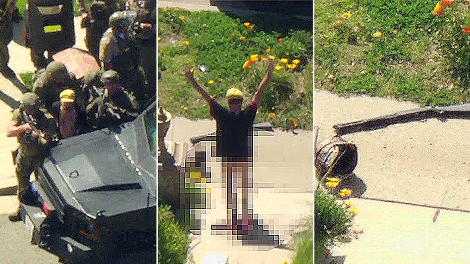 California man fires gun near school zone, barricades in home before surrendering to SWAT pantless