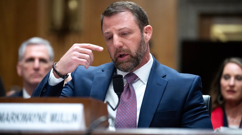 Sen Mullin gets emotional recounting Trump's kindness to his son