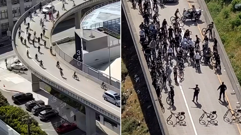 Bike mob’s Bay Bridge blitz foiled as cops stop rogue riders storming city streets before freeway chaos