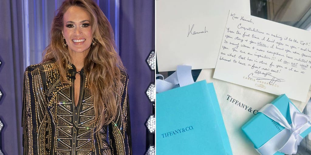 Carrie Underwood surprises 'American Idol' contestant with Tiffany jewelry and handwritten note