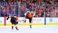 Flyers defenseman Cam York fires stick into stands after scoring overtime series-clincher vs Penguins - Fox News