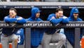 Male EMT in Royals dugout drilled by foul ball in the absolute worst possible spot - Fox News
