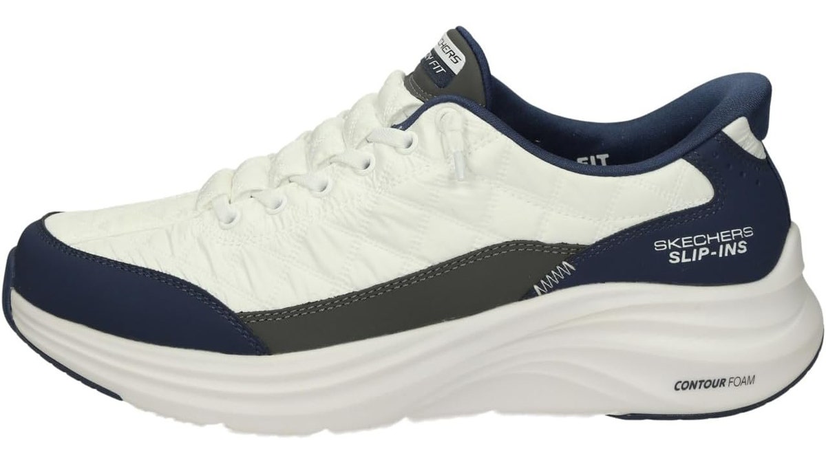 A thick foam insole cushions your feet. 