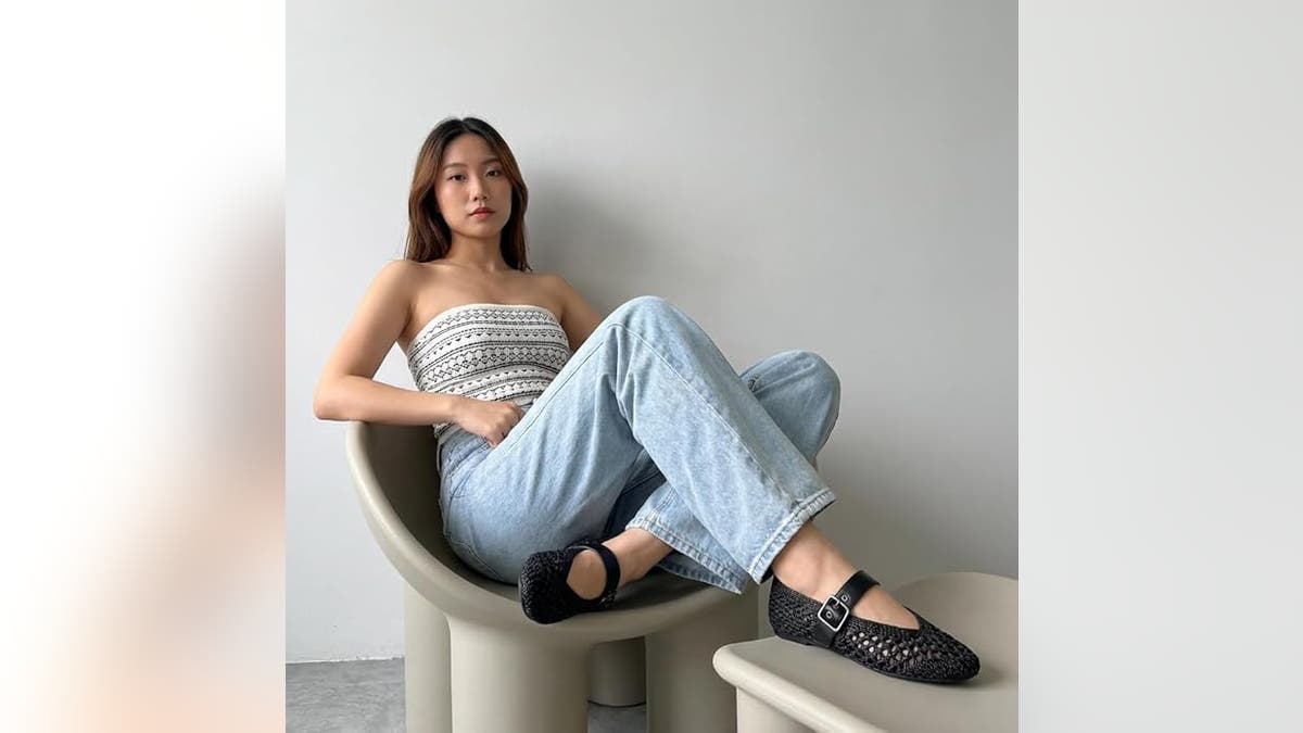 Treat yourself to a pair of breathable flats.