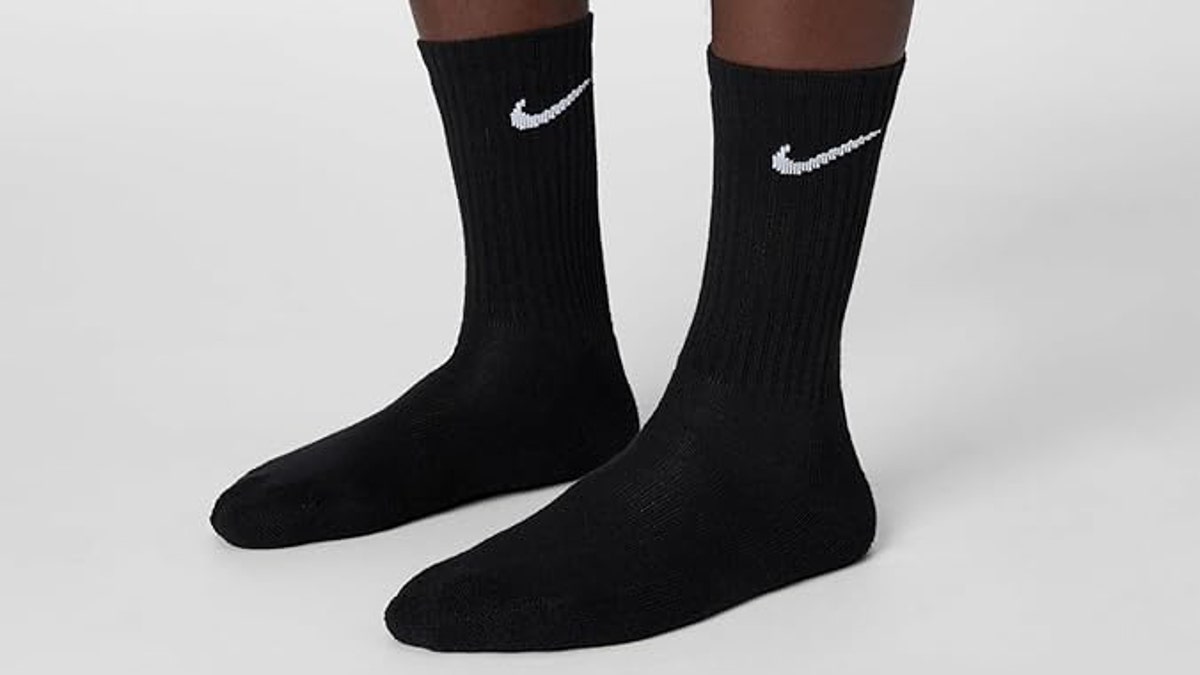Nike athletic socks offer plenty of support. 