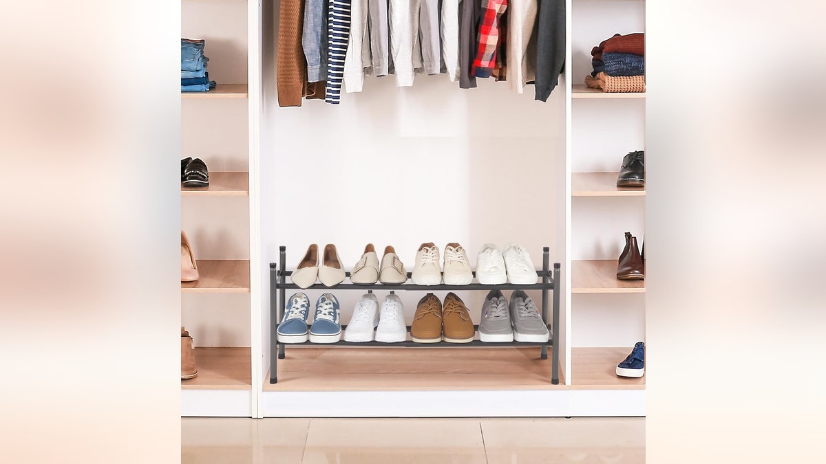 Adjust the width to fit your closet floor.