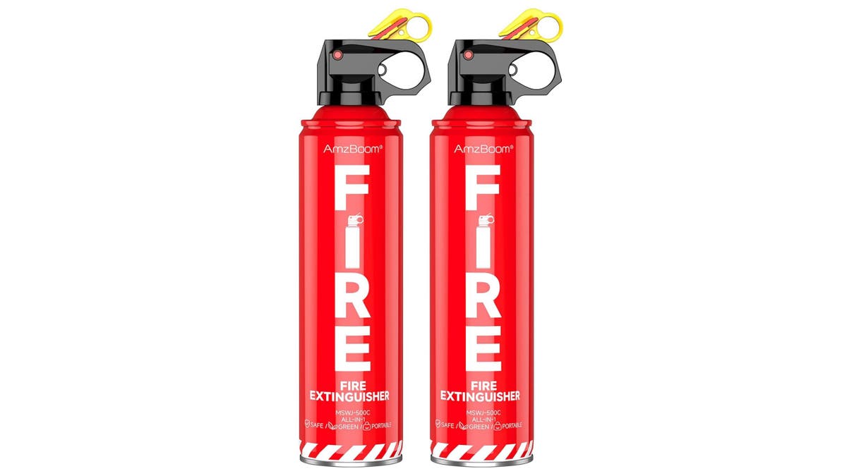 Stop fires fast with a compact extinguisher. 