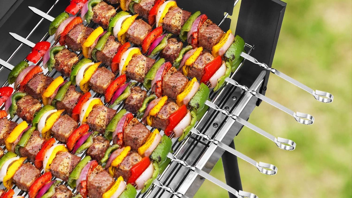 These sturdy, reusable skewers won't bend or break.