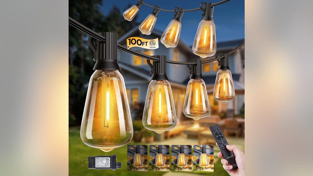 These shatterproof LED string lights set the mood for summer nights.