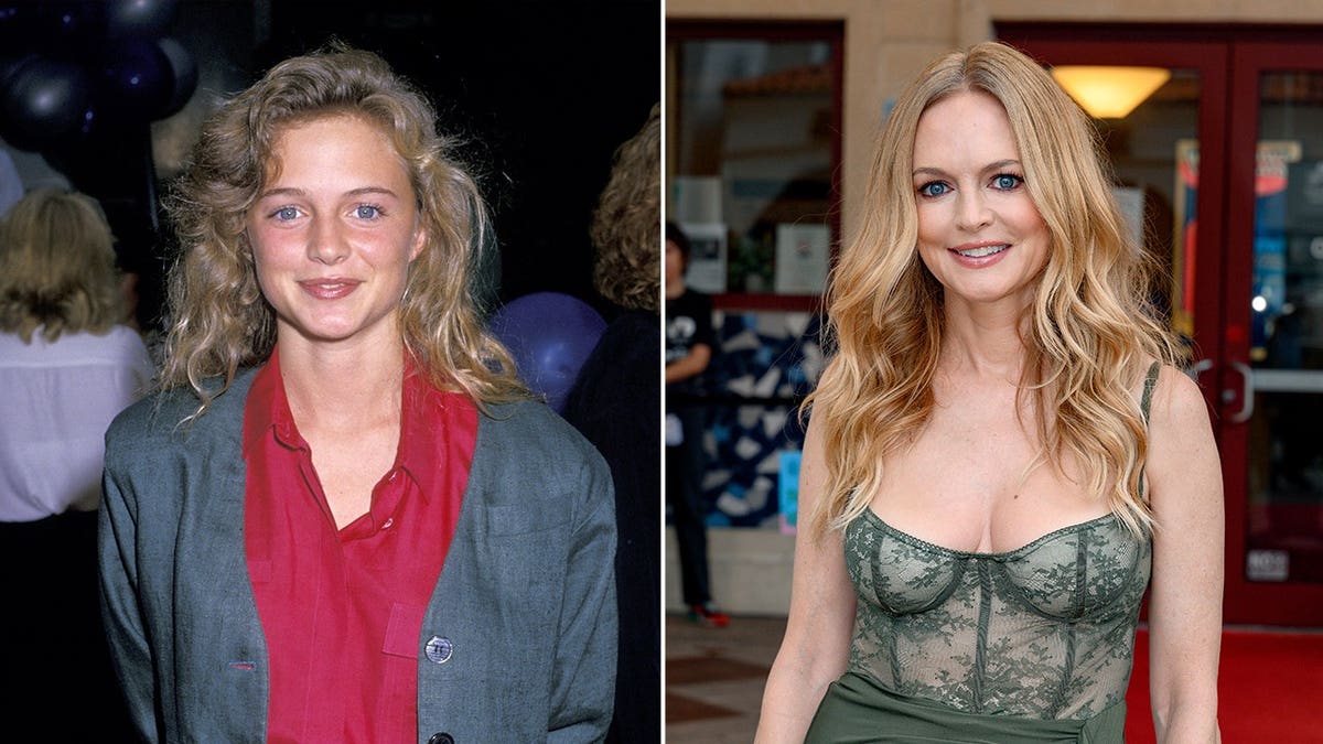 Heather Graham then and now