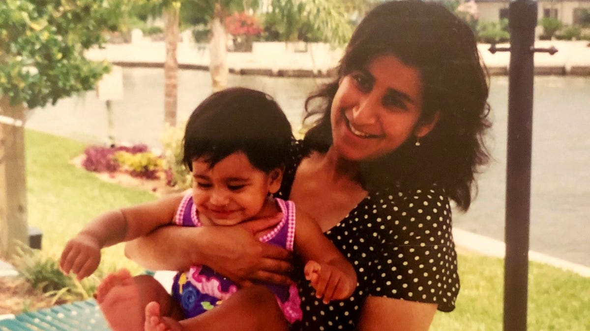 Kaureen Randhawa as a child, pictured with her mother.