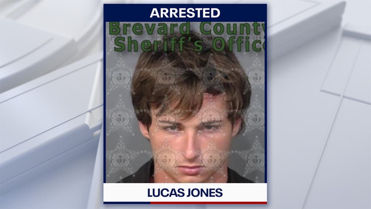 A mugshot of Lucas Jones