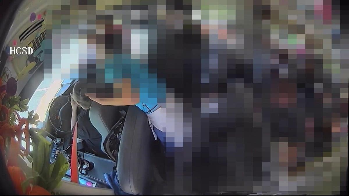 Students appeared to give the driver medication after she passed out at the wheel.