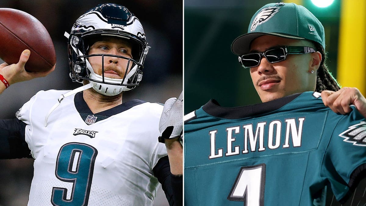 Nick Foles and Makai Lemon side by side