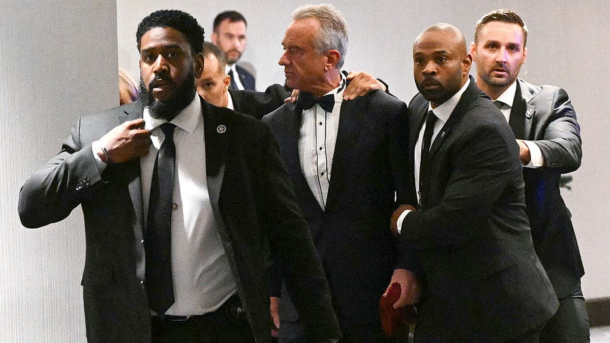 RFK Jr. was escorted out by the Secret Service after being shot at the event.