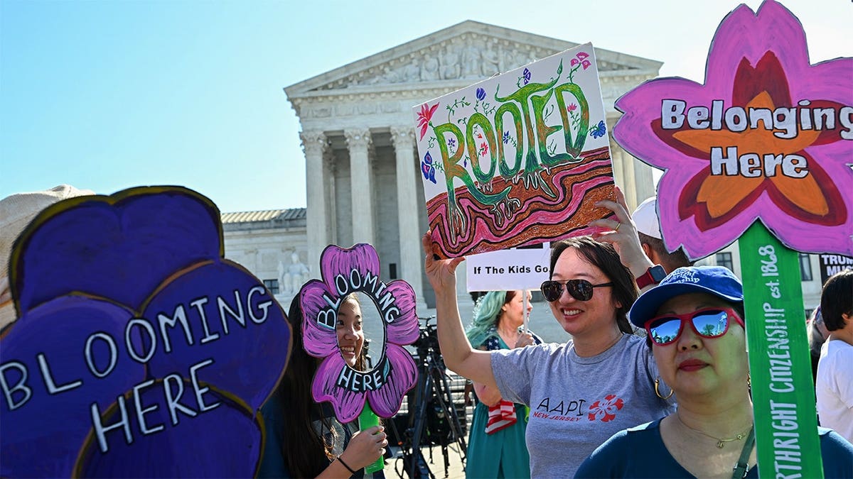 The Supreme Court reviews Trump order on birthright citizenship in Washington, D.C., on Wednesday, April 1, 2026.