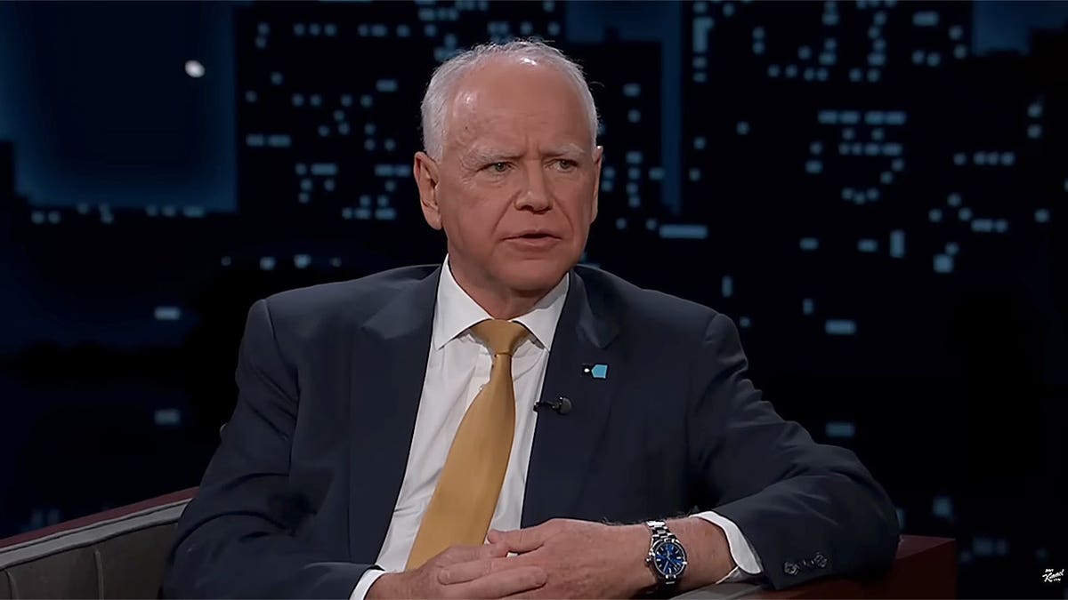 Tim Walz on Kimmel's show