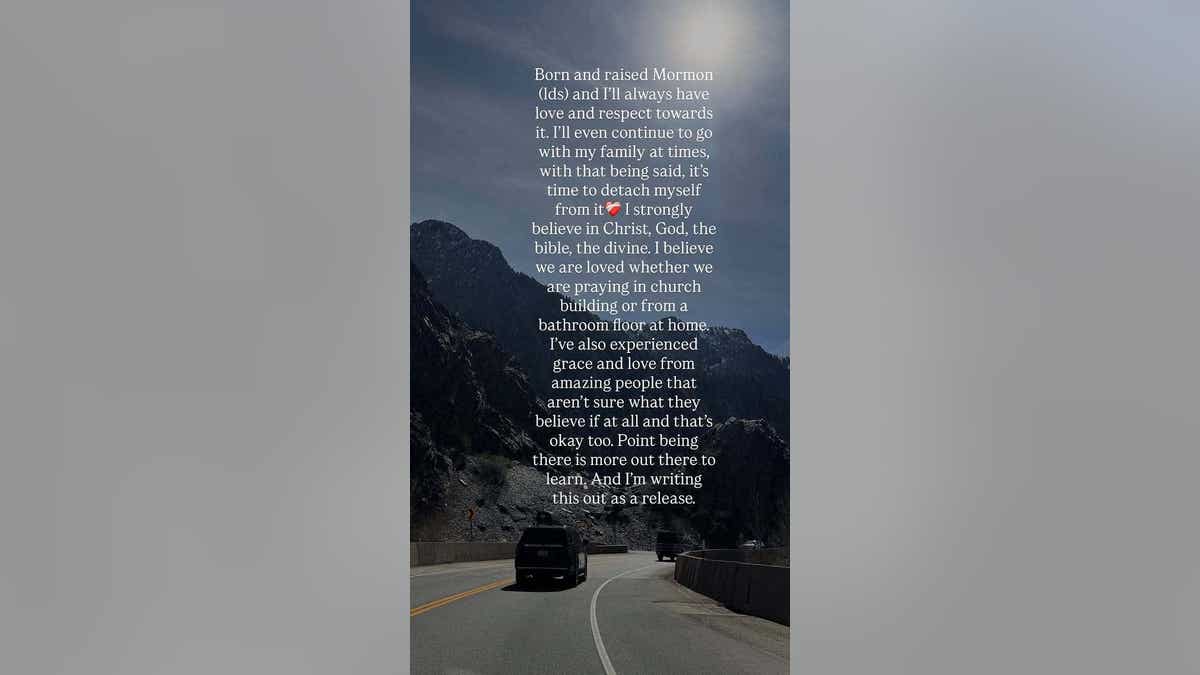 Taylor Frankie Paul IG story