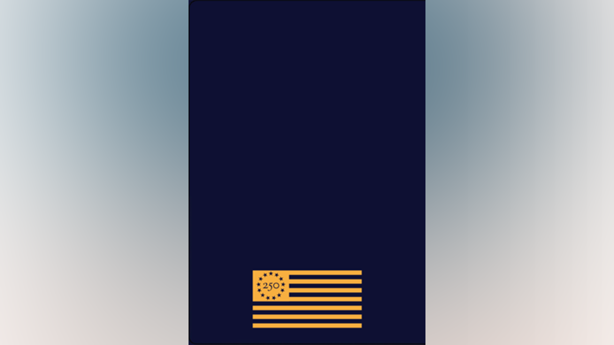Back cover of America 250 passport