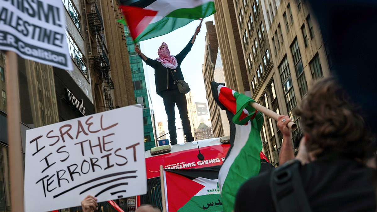 Anti-Israel protesters NYC