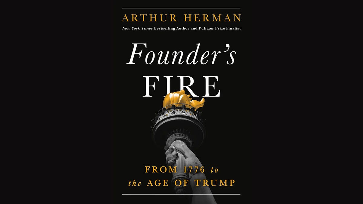 An representation  of Arthur Herman's book, 'Founder's Fire'