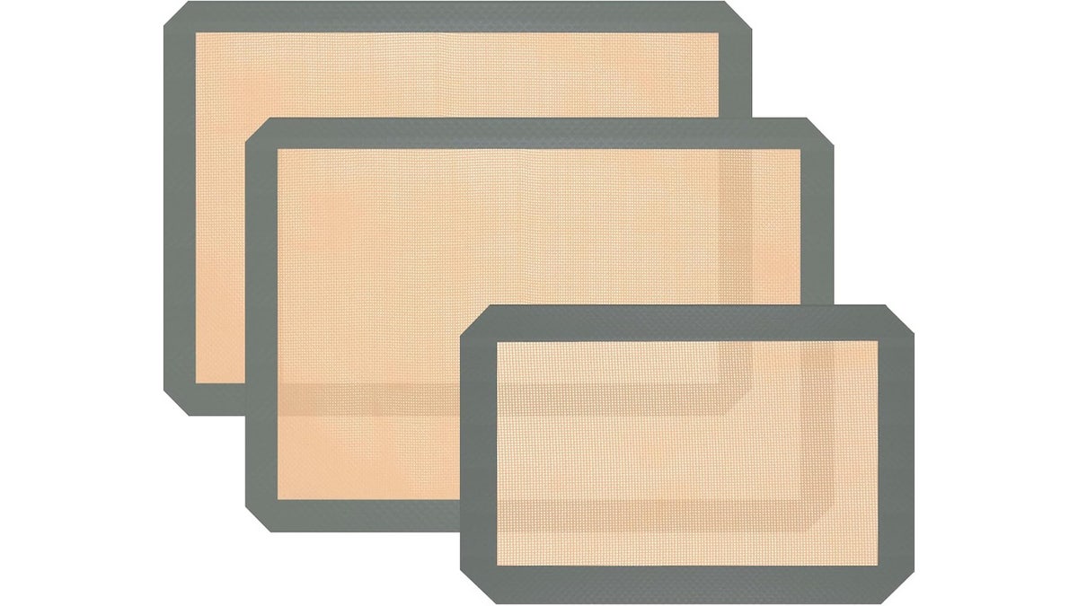 Baking mats help prevent sticking.