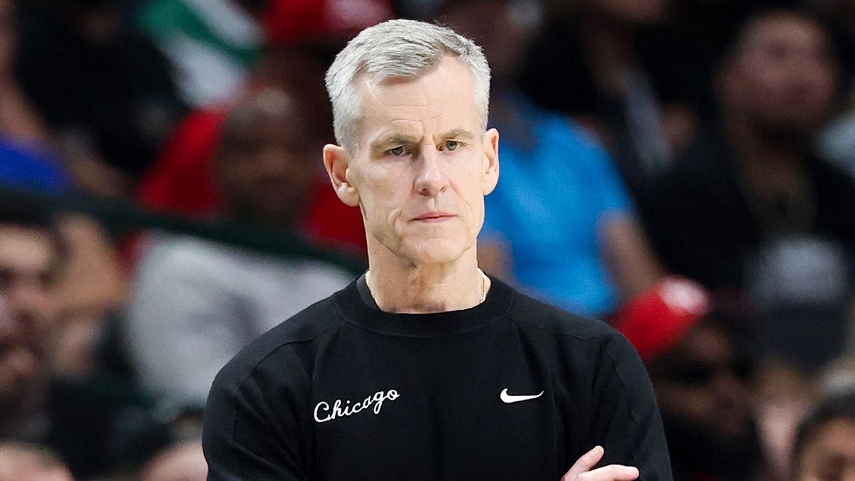 Chicago Bulls caput  manager  Billy Donovan reacting during a hoops  crippled  astatine  American Airlines Center