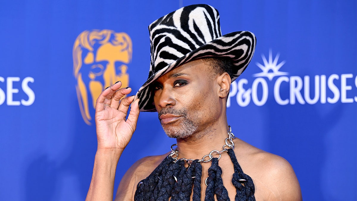 Billy Porter arrives on red carpet at BAFTA Television Awards.