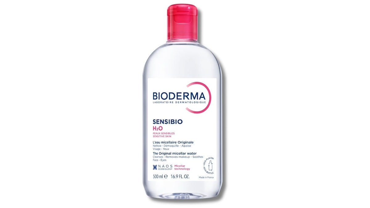 Swipe away makeup in seconds with micellar water and a cotton round.