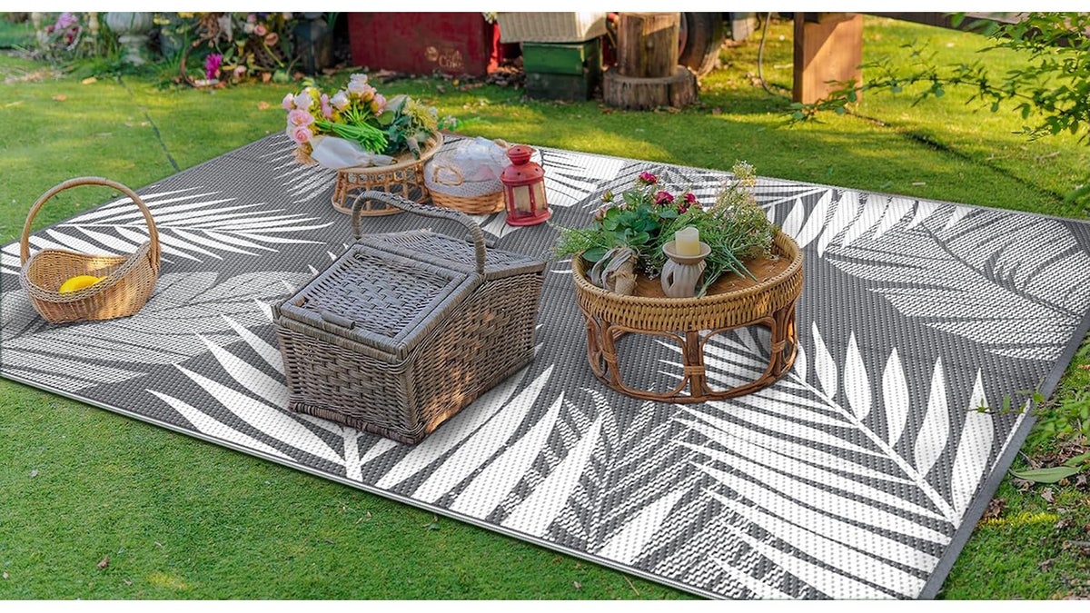 Take this portable rug with you camping. 