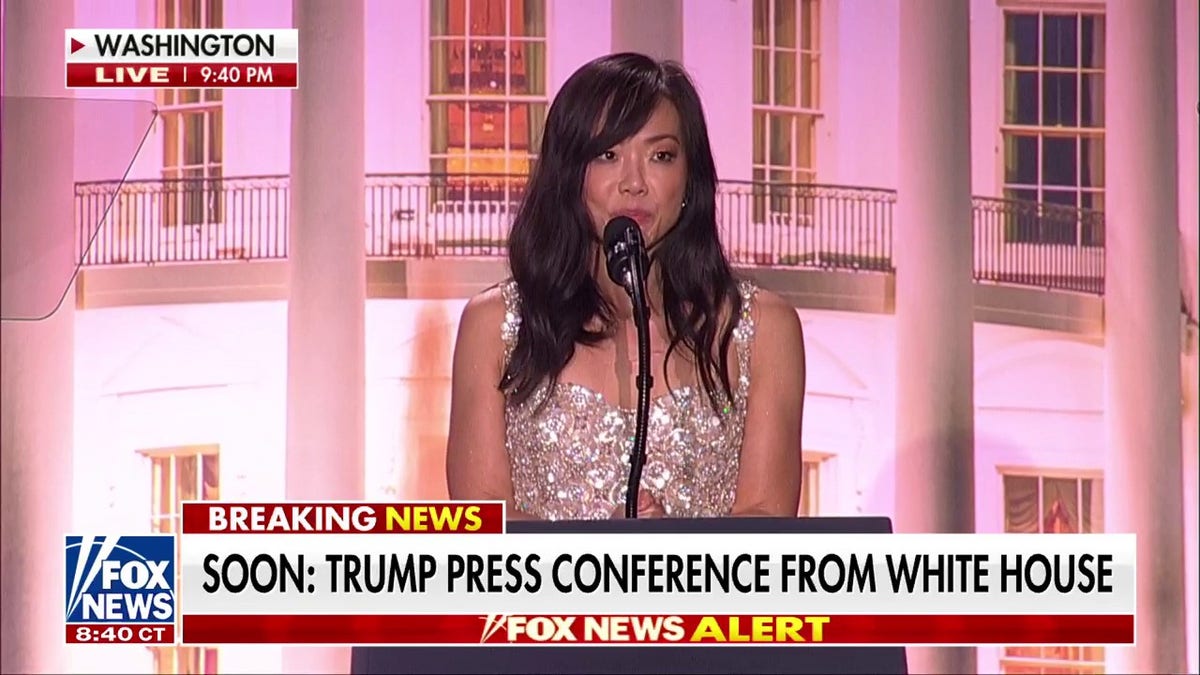 Weijia Jiang giving remarks