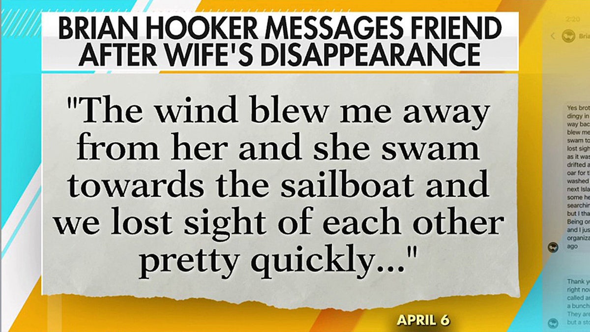 Screenshot of a text message between Daniel Danforth and Brian Hooker. 