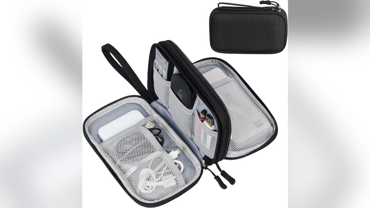 Pack your cables in this organizer and avoid tangled messes.