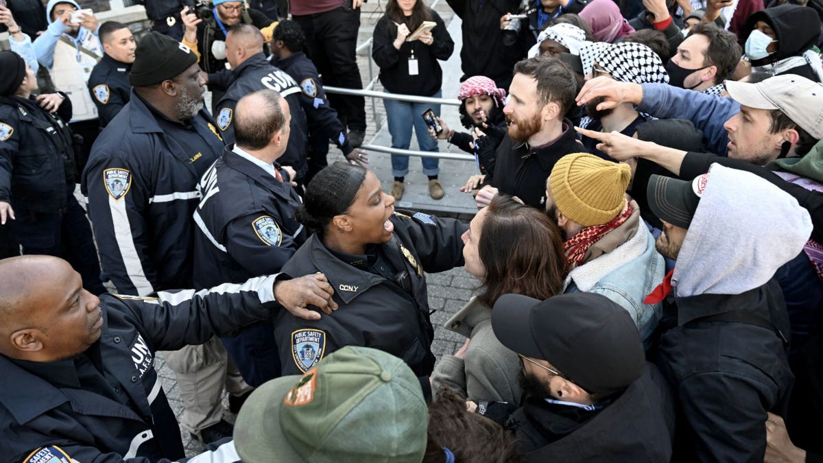 Protestos universitários em Nova York