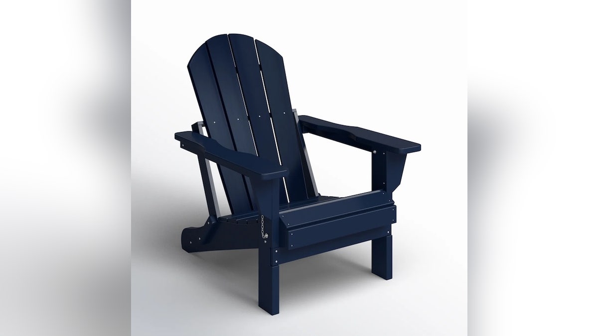 Fold these chairs in half for quick storage.